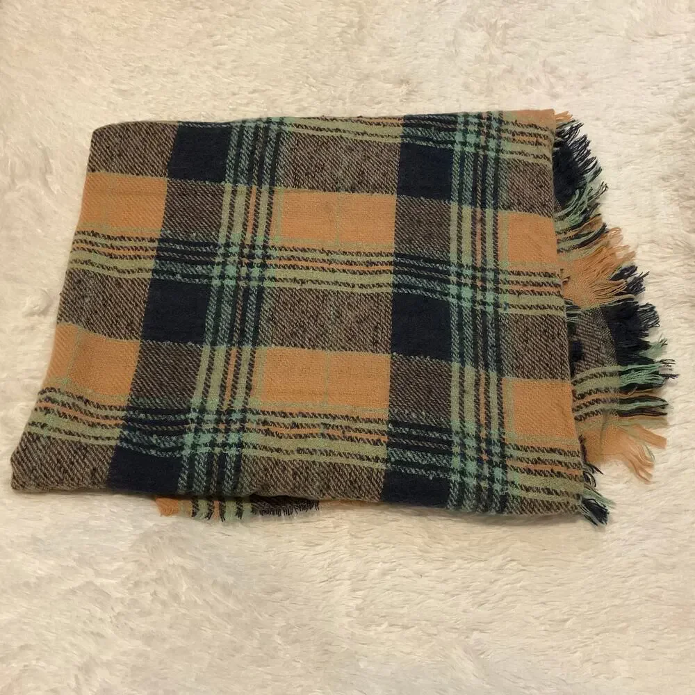 Aerie‎ Large Plaid Soft Blanket Scarf - NEW Warm Winter Accessories